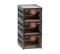 Genérico Organizer Shelf, Shoe Storage Cabinet, Folding Narrow Large Capacity Stable Construction, Minimalist Style, Home Organization Box for Living Room, Dormitory, Doorway and Small Spaces