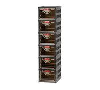 Genérico Organizer Shelf, Shoe Storage Cabinet, Folding Narrow Large Capacity Stable Construction, Minimalist Style, Home Organization Box for Living Room, Dormitory, Doorway and Small Spaces