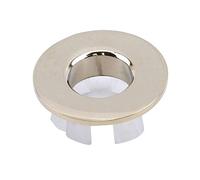 Generico Orificio de desbordamiento tapa redonda fregadero cocina baño lavabo cubierta de borde de recambio, oro portátil y útilDeft ha sido elaborado