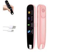 Genérico Original Translator Pen, Portable AI Smart Scanning & Reading Translators,Translation pen for language learners, people with learning difficulties, Support for 112 Languages (Pink)