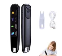 Genérico Original Translator Pen, Portable Smart Scanning & Reading Translators, Supports 112 Languages, for Study, Work, Your Practical Assistant (Black)