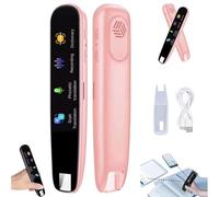 Genérico Original Translator Pen, Portable Smart Scanning & Reading Translators, Supports 112 Languages, Portable Support for Offline Intelligent Translation Pen for Study,Work,Travel (Pink)