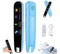 Genérico Original Translator Pen, Portable Smart Scanning & Reading Translators, Supports 112 Languages, Portable Support for Offline Intelligent Translation Pen for Study,Work,Travel (Blue)