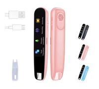 Genérico Original Translator Pen, Portable Smart Scanning & Reading Translators,Supports 112 Languages Original Translator Pen, Work,Travel, Offline Online Language Support (Pink)