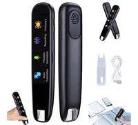 Genérico Original Translator Pen, Portable Smart Scanning & Reading Translators, Supports 112 Languages, Portable Support for Offline Intelligent Translation Pen for Study,Work,Travel (Black)