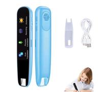 Genérico Original Translator Pen, Portable Smart Scanning & Reading Translators, Supports 112 Languages, for Study, Work, Your Practical Assistant (Blue)