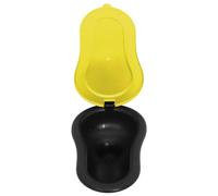 Genérico Orinal Portátil de Plástico Amarillo para Adultos Urinario Unisex Plegable para Construcción y Emergencias Inodoro Temporal Compacto para Mujeres y Hombres Uso Obras y