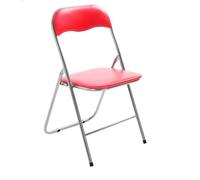 Genérico ORION91 Silla Aquila Plegable Acolchada Piel Sintética y Estructura Metálica - Color Rojo 39 x 44 x 78 cm - SpazioLuzio - Unidad