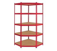 Genérico ORION91oficial® - Estantería Esquinera, Color Rojo, Metálica Modular Almacenaje 180x70x40cm Acero, Hogar, 5 Baldas Ajustables, Cargas Pesadas 1750Kg Estantería - spaziOrion91 - Unidad