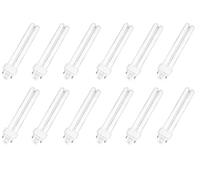 Genérico ORION91oficial Pack de 6 Bombillas de Bajo Consumo PL 2 Tubos, G24D-3 2 Pin, 26W Equivalente a 120W, 1456 Lúmenes, 4000K Luz Blanco Neutro, 8000 Horas, 14.5 x 2.5 cm