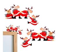 Genérico Ornament, Decorative Door Frame Corner, Cut Wooden Figurine, Easy Installation Hook, Festive Interior Design, Wall Art Accessory, Small Brown White for Entryway Mantel, School, Apartment