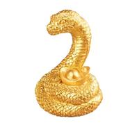 Generico Ornament, Figurine, New Year Decorations, Sturdy Collectible Decor, Chinese Holiday, Figurines For Chinese New Year (2.95x2.36x3.74 Inches) Brown And Gold