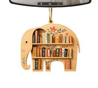 Genérico Ornamento para Estantería - Decoración De Animales Lindos De Madera para Hogar | con Tema de Libros | para Niños Familia Amigos Árbol Cumpleaños Halloween Thanksgiving Fiesta Año Nuevo