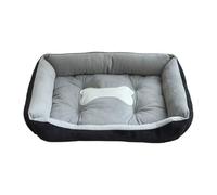 Genérico Orthopädisches Hundebett - Hundesofa | 90 X 70 Cm Kurzplüsch | Rutschfester Waschbarer Plüsch Für Gelenkschonenden Schlaf, Inklusive Decke, Ideales Orthopädisches Hundebett Für Große Hunde