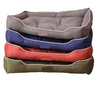 Genérico Orthopedic Dog Bed, Sofá Cama Cuadrado y Suave for Perros y Gatos pequeños y Grandes. Resistente al Agua y a Las mordeduras.,Memory Foam Dog Bed(Red,M)