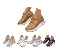 Genérico Orthopedic Sandals for Women Summer Hollow Out Closed Toe Sneaker Breathable Comfortable Platform Arch Support Platform Wedge Sandal Slip On Walking Business Slipper (camel,38)