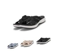 Genérico Orthopedic Slide Sandals for Women Arch Support Comfortable Walking Cushioned Wide Width Summer Beach Slippers 2026 Casual Slip On (black,38)