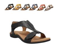 Genérico Orthowalkway Womens Sandals, Orthowalkway Shoes, 2025 Women’s Arch Support Sandals, Casual Orthopedic Beach Shoes (Black,43)