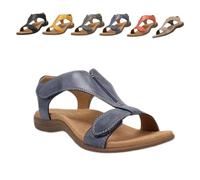 Genérico Orthowalkway Womens Sandals, Orthowalkway Shoes, 2025 Women’s Arch Support Sandals, Casual Orthopedic Beach Shoes (Blue,43)