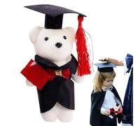 Generico Oso de peluche de graduación 2025 | Muñeca de graduación - Peluche animal para posición sentada con espacio autógrafo regalo recuerdo especial para profesores y estudiantes