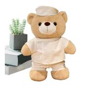 Genérico Oso Enfermero,Oso De Juguete Suave Y Adorable - Cojín Decorativo para Niños Bebés Sala Dormitorio Escritorio Estantería Regalo Navidad Cumpleaños