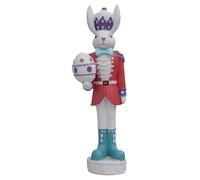 Genérico Osterhase Nussknacker - Buntes Tradicionales Festtagsornament aus Resin | Hasenfigur ALS Frühlingsdeko zur Präsentation Auf Kaminsims, Tisch & Zuhause, Osterdeko