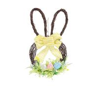 Genérico Osterkranz für Die Haustür - 45 cm Frühlingshasen Deko | Festlicher Türkranz für Fenster Kamin und Wand, Frühlingskranz für den Außenbereich und Innenraum Temporal Osterdekoration