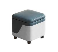 Genérico Otomana Clásica con Almacenamiento For Tocador, Pequeña Silla De Lectura, Asiento Acolchado Cuero, For Sala Estar Maquillaje(Color1)