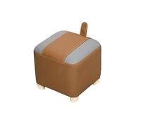 Genérico Otomana con Almacenamiento, De For Dormitorio, Taburete Tocador, Asiento Acolchado Cuero, Uso Multiusos For(Color3)