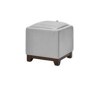 Genérico Otomana De Almacenamiento Cuadrada Tapizada, Rectangular Pequeña con Patas, Taburete Tocador, Asiento Acolchado Cuero, For Dormitorio(Color13)