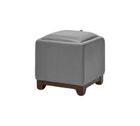 Genérico Otomana De Almacenamiento Cuadrada Tapizada, Rectangular Pequeña con Patas, Taburete Tocador, Asiento Acolchado Cuero, For Dormitorio(Color10)