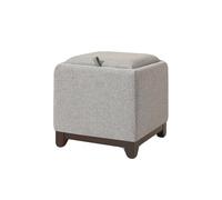 Genérico Otomana Rectangular Pequeña con Patas, De Almacenamiento For Dormitorio, Taburete Tocador, Asiento Acolchado Cuero, Fácil Usar For(Color4)