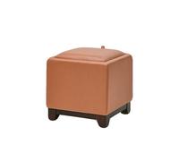 Genérico Otomana Rectangular Pequeña con Patas, De Almacenamiento For Dormitorio, Taburete Tocador, Asiento Acolchado Cuero, Fácil Usar For(Color1)
