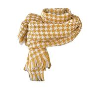 Genérico oulard Mujer Marron Bufanda de otoño invierno para mujer, bufanda clásica, cálida, grande, chal, bufandas PañUelos Pelo Mujer Curly (Yellow, A)