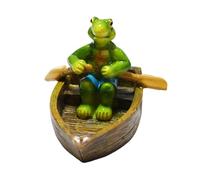 Genérico Outdoor Animal Figurines - Resin Frog Turtle Statue | Floating Garden Decor for Swimming Pool, Pond, Yard, Balcony, Patio, Backyard Fence, Cute Poolside Ornament for Summer Decoration