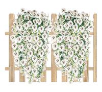 Genérico Outdoor Artificial Vines | 2 Pieces Realistic Leaves Vines Crafts - 75cm Backyard Birding Supplies | Realistic Foliage For Wedding Patio Porch Door Wall Front Courtyard Balconies Spring Fall