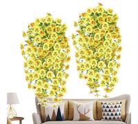 Genérico Outdoor Artificial Vines | 2 Pieces Realistic Leaves Vines Crafts | Birding Supplies | For Wedding Patio Porch Door Wall Front Courtyard Balconies Spring Fall