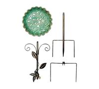 Genérico Outdoor Bath - 30 Inch Tall Decorative Water Feeder Bowl with Stake, Standing Bath Design | for Garden Backyard Lawn Terrace Park Landscape Outdoor Feeding Station Use