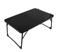 Genérico Outdoor Compact Camp Table, Folding Beach, High-Strength Frame Design, Lightweight Structure, Stable Support Legs, Easy Setup Storage, Perfect for Camping, Picnic, (Black)