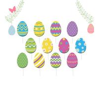 Genérico Outdoor Easter Decorations - Yard Statue Party Decorations | Easter Egg Stakes, For Front Door Entryway Table Vases Spring Backyard Garden Patio Pathway Porch