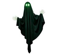 Genérico Outdoor Ghosts - Halloween Garden Decor with Glowing Eyes, 1 Piece Hangable Ghost Ornament for Outside Garden Patio Terrace Balcony Tree Branch Party Holiday Haunted House Yard