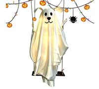 Genérico Outdoor Halloween Decorations | 59 Inch Light Up Swing Ghost Dog