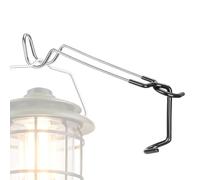 Genérico Outdoor Lantern Hanger Hook, Multifunctional Bottle Holder Support, Metal Hanging Hook Rack, Curved Arm Design, Compact Mount Structure, Garden Patio Fence Backyard Hanging Use