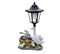 Genérico Outdoor Light Solar - Resin 17 x 10,5 x 31 cm | Funny Weather-Resistant Garden Yard Decor | Cute Solar-Powered Outdoor Statues for Porch Balcony Pathway Landscape Birthday Holiday Party