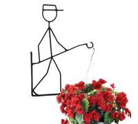 Genérico Outdoor Plant Hanger | Iron Heavy Duty All-Weather,Wall Mount Flower Pot Hook - Apartment Restaurant Homeowners Gardening Enthusiasts Landscapers
