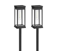 Genérico Outdoor Solar Lights Motion Sensor Pathway Set, 2 Pieces Walkway Sidewalk Driveway Flower Beds Home Hotel Patio Garage Shed | Perfect Suitable Ideal For Usages Scenarios