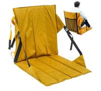 Genérico Outdoor Stadium Folding Seat Cushion - Portable Chair Pad, Soft Padded Cushion | Travel Bleacher Seat, Lightweight Folding Chair Accessory with Storage Pocket For Sports Hiking