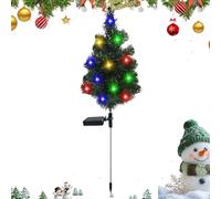 Genérico Outdoor Tree Decor - LED Solar Powered Light, Stake Mounted Holiday Ornament, Garden Path Driveway Sidewalk Accent, Lawn Patio Camping Lighting, Automatic Dusk to Dawn