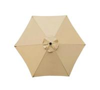 Genérico Outdoor Umbrella Replacement Canopy - Garden Tent with 6 Ribs - 6.4 FT Umbrella Outdoor Patio Replacement Canopy - for Backyard Courtyard Swimming Pool Deck Beach Picnic Party Balcony Porch