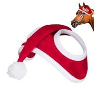 Genérico Outfits - Christmas Hat Bareback Pad Set, Festive Equine Costume, Parade Accessory for Equestrians Pet Parents Farm Use Themed Events Family Gatherings, Animal Party Apparel, Multi Color